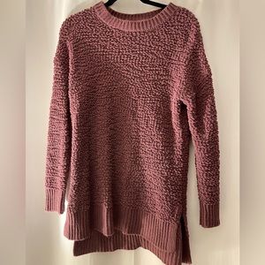 Maroon Popcorn Sweater